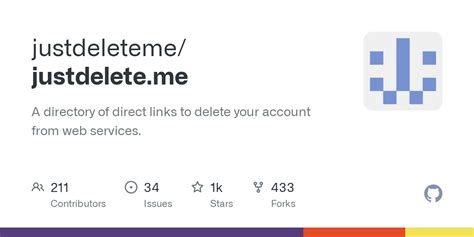 justdelete me|GitHub .